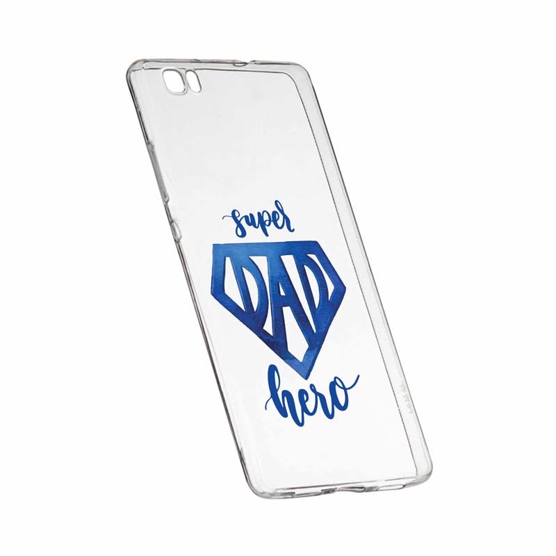 Husa pentru Huawei P8 LITE, Silicon, Slim, Superhero Dad, 182