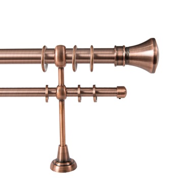 Galerie dubla Luxor ,grosime 25 si 19mm, cupru, 160 cm Galerie dubla Luxor ,grosime 25 si 19mm, cupru, 160 cm