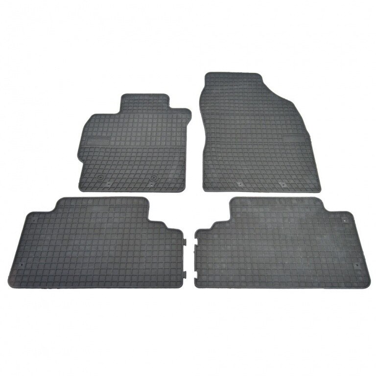 Set 4 covorase/presuri din cauciuc negru antiaderent dedicate TOYOTA AURIS I 2007-2012