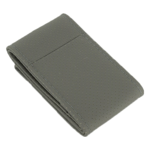 Husa volan piele EVO k1027 marimea M cu ac si ata, culoare gri