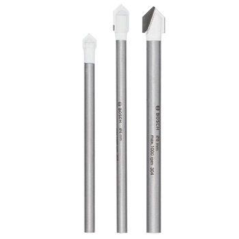 Set 3 burghie pentru placi ceramice, Bosch, 5/6/8mm Set 3 burghie pentru placi ceramice, Bosch, 5/6/8mm