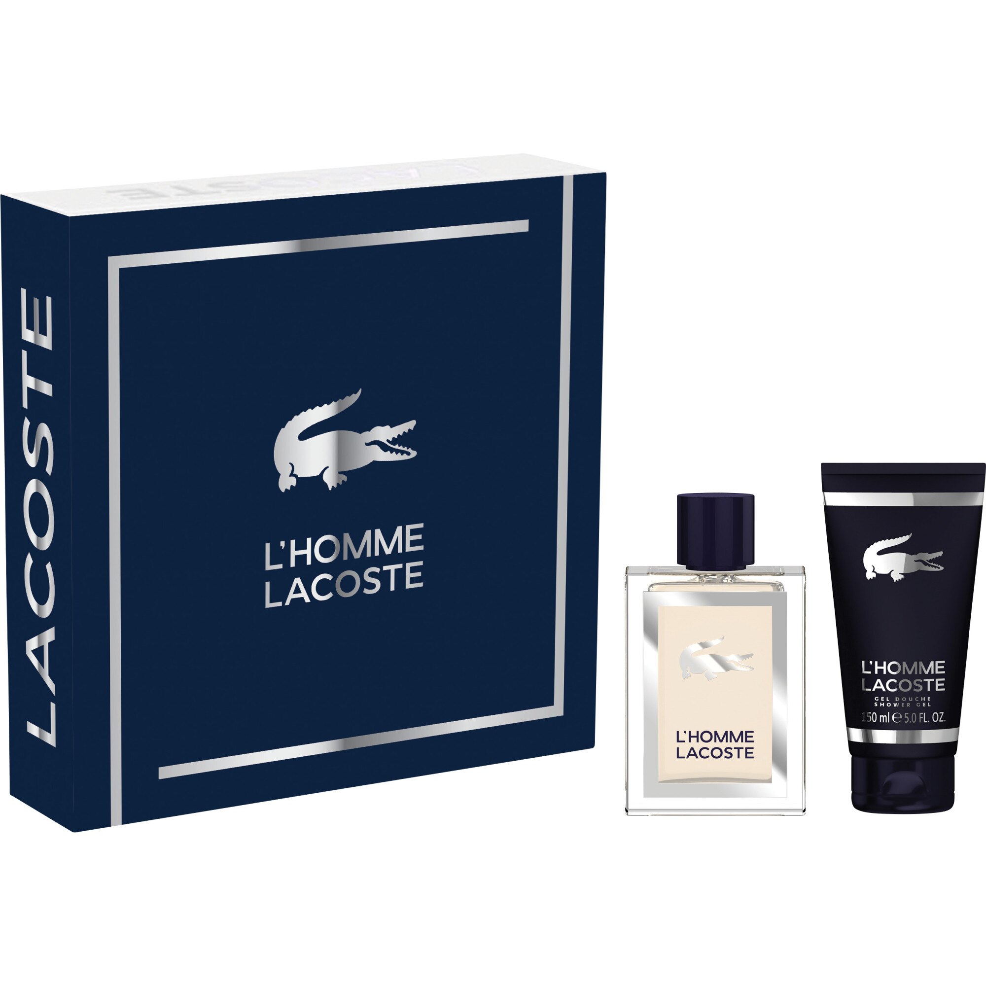 Set Lacoste L'Homme, Barbati, 100ml Apa de Toaleta + 150ml Gel de Dus