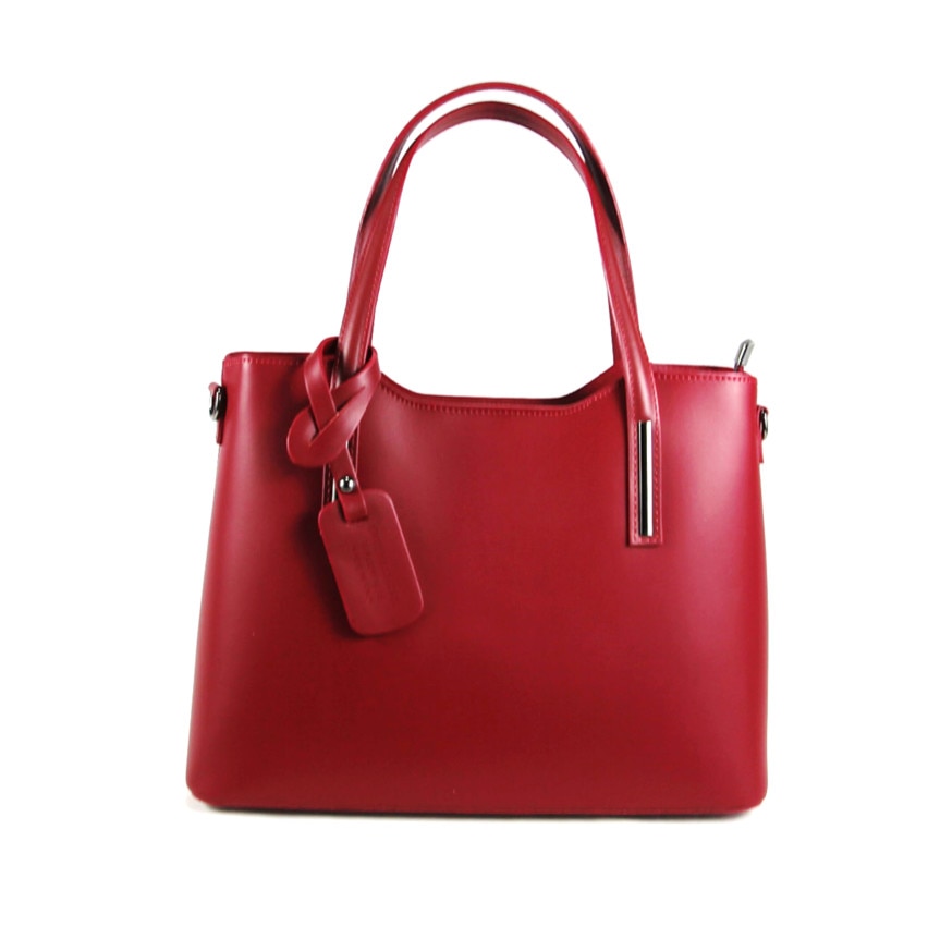 Geanta dama Caza Pelletteria piele naturala rosie