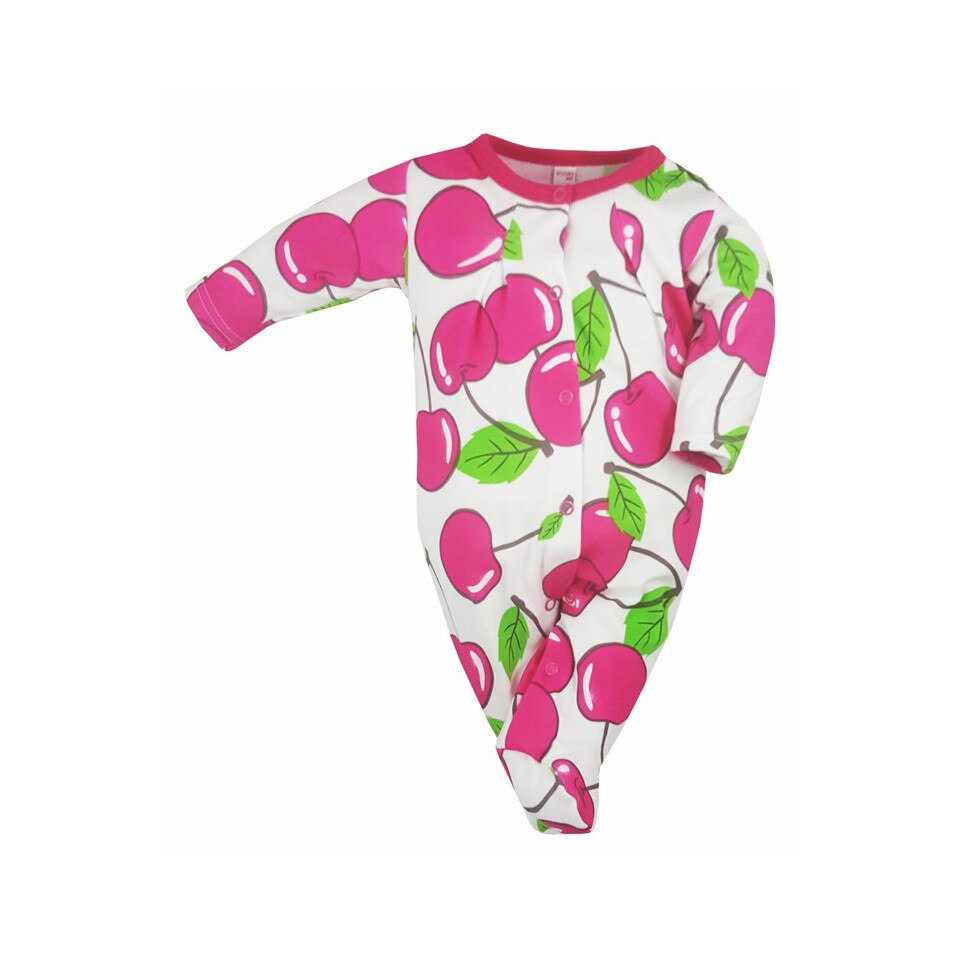 Salopeta cu maneca lunga pentru fete Koala Wisienka 05-554R, Multicolor, 56