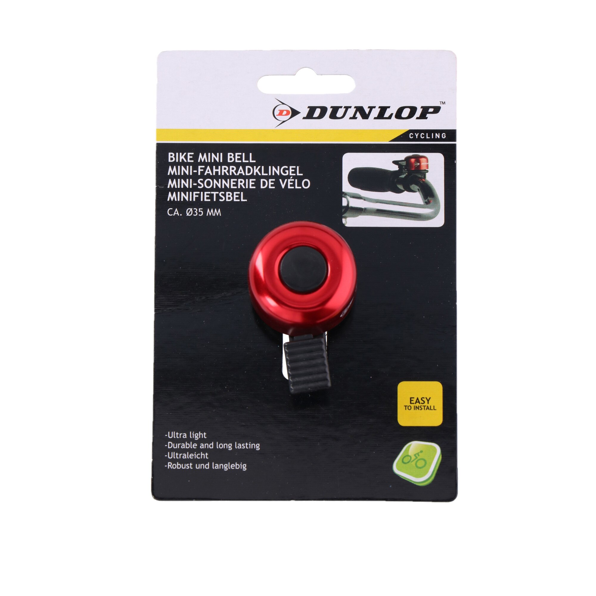 Clopotel bicicleta mini diametru 3,5 cm - Dunlop