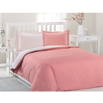 Lenjerie pat, bumbac, roz, COLORMIX Lenjerie pat, bumbac, roz, COLORMIX
