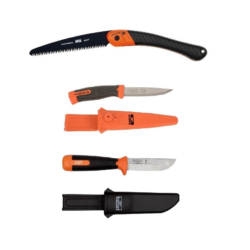 Set cutit/dalta tamplarie si fierastrau bushcraft Bahco, CBS38