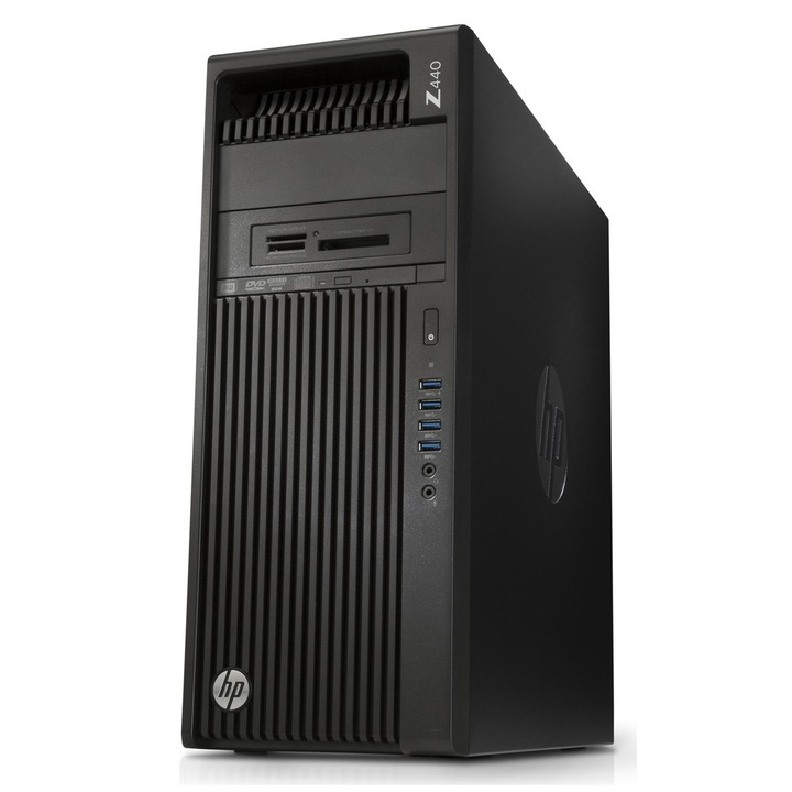 Настолен компютър HP Z440 Workstation, Процесор Intel Xeon E5-1620 v4 (3.5/3.8GHz, 10M), 16 GB, 512 GB SSD M.2 NVMe, NVIDIA Quadro P2000 - 5GB GDDR5, Windows 10 Pro