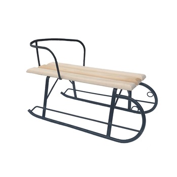 Sanie copii, cu spatar, fabricata in Romania din lemn si metal, Cadou: Sfoara + Perie curatat zapada Sanie copii, cu spatar, fabricata in Romania din lemn si metal, Cadou: Sfoara + Perie curatat zapada