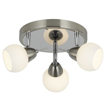 Plafoniera moderna crom+satin Modus 760050-3, cu spoturi directionabile, cu abajururi din sticla opal, G9, 3x3W, Esto Lighting Austria Plafoniera moderna crom+satin Modus 760050-3, cu spoturi directionabile, cu abajururi din sticla opal, G9, 3x3W, Esto Lighting Austria