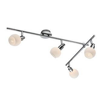 Plafoniera moderna crom Verena 42003-4, cu brat mobil si spoturi directionabile, cu abajururi din sticla opal, G9, 4x3W, Esto Lighting Austria Plafoniera moderna crom Verena 42003-4, cu brat mobil si spoturi directionabile, cu abajururi din sticla opal, G9, 4x3W, Esto Lighting Austria