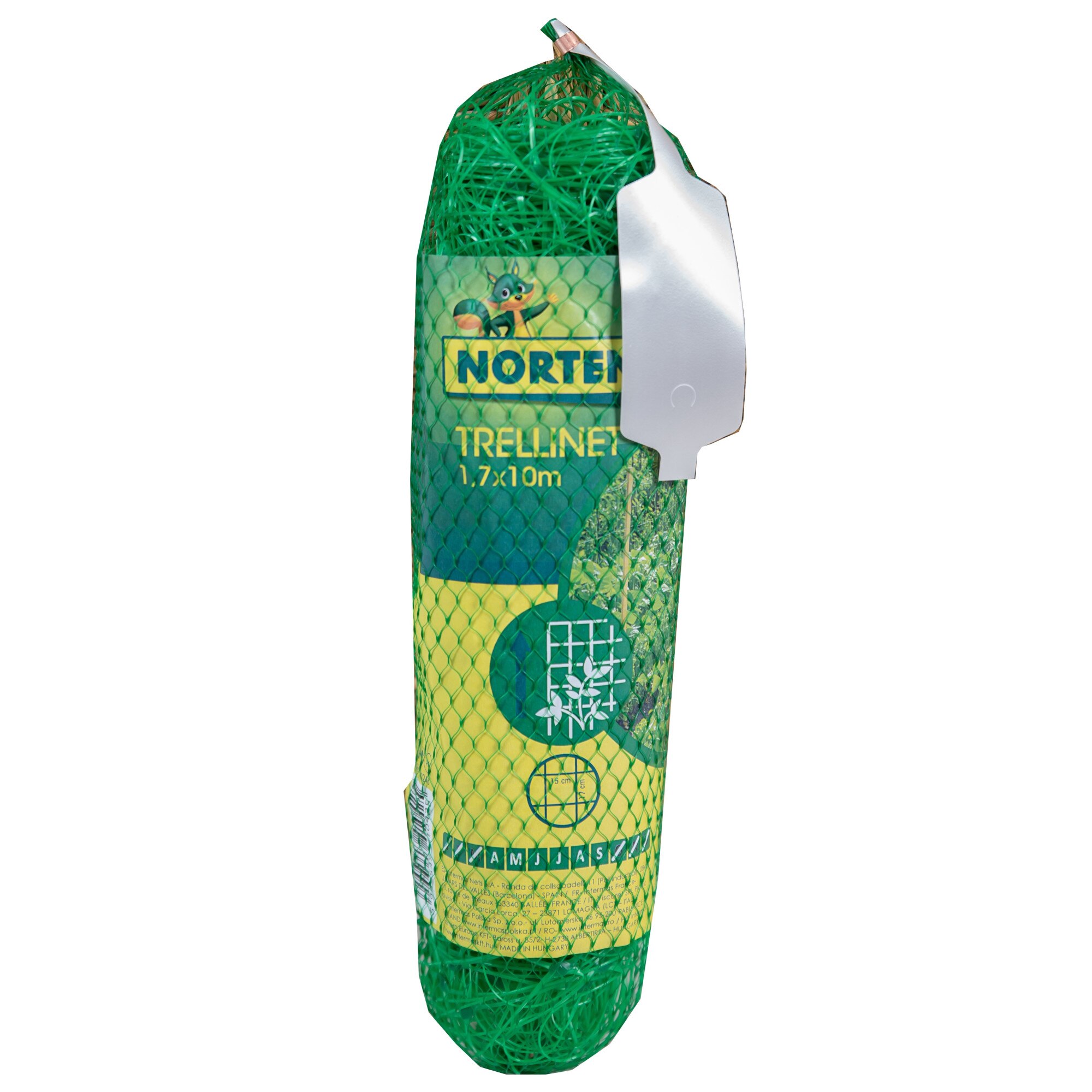 Plasa sprijinire plante Trellinet verde 1.7 x 20 m (Ochiuri 15 x 17 cm)