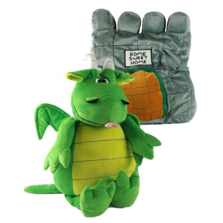 Jucarie de plus, Chippo, De la Castle Dragon, 35 cm, Verde