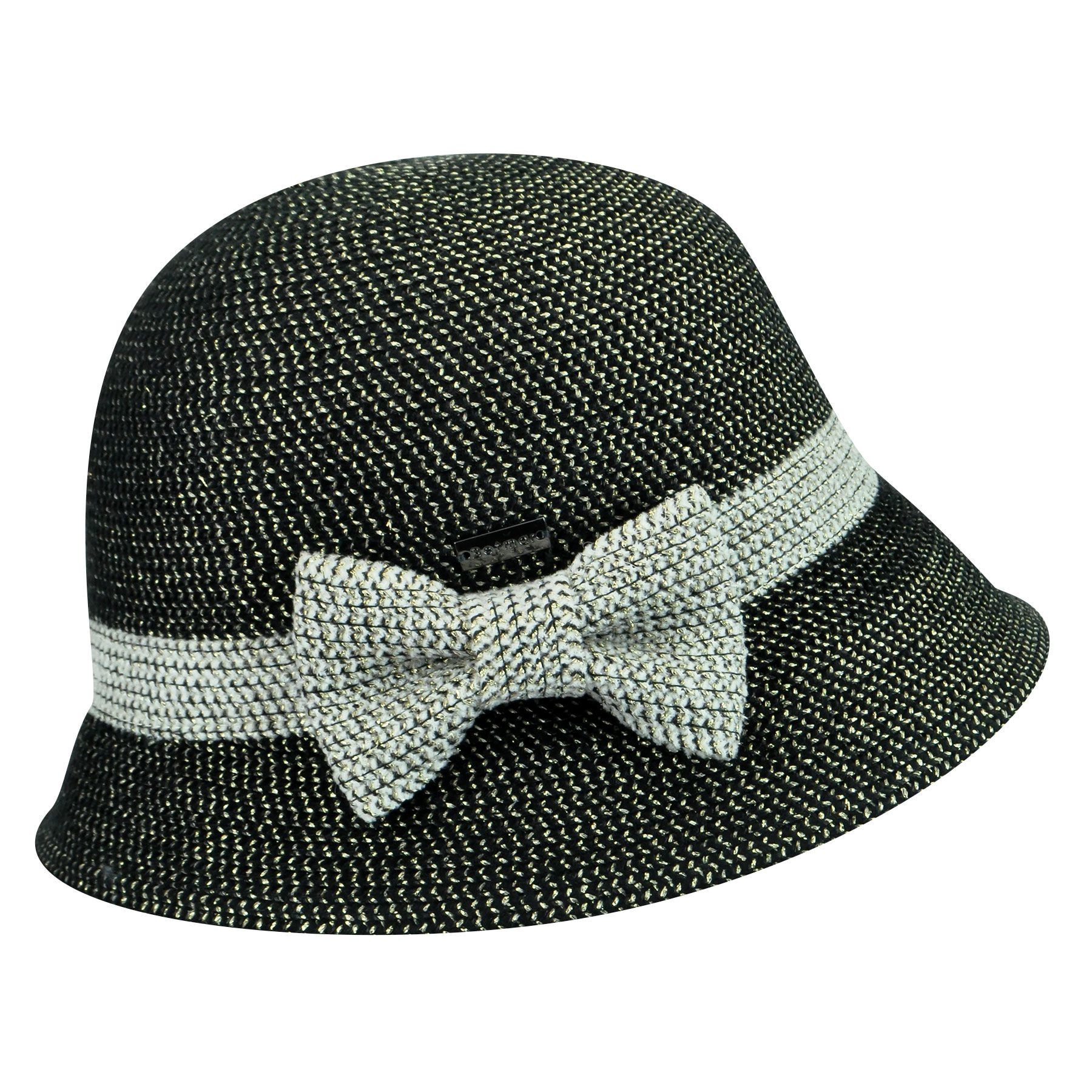 Palarie Betmar Lorelai Cloche Black