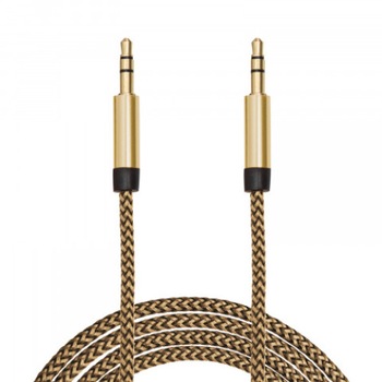 Cablu de date AUX de calitate Delight, echipat cu jack 3,5 mm la ambele capete, invelis siliconic, lungime 1m, culoare portocaliu Cablu de date AUX de calitate Delight, echipat cu jack 3,5 mm la ambele capete, invelis siliconic, lungime 1m, culoare portocaliu