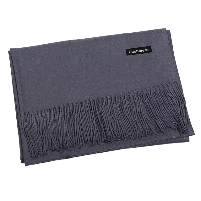 Esarfa casmir uni, Pashma, Gri