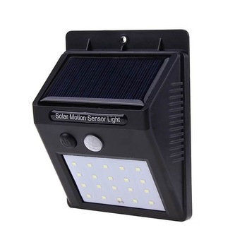 Lampa Solara De Perete Cu 20 LED-uri SMD Si Senzor De Miscare Lampa Solara De Perete Cu 20 LED-uri SMD Si Senzor De Miscare
