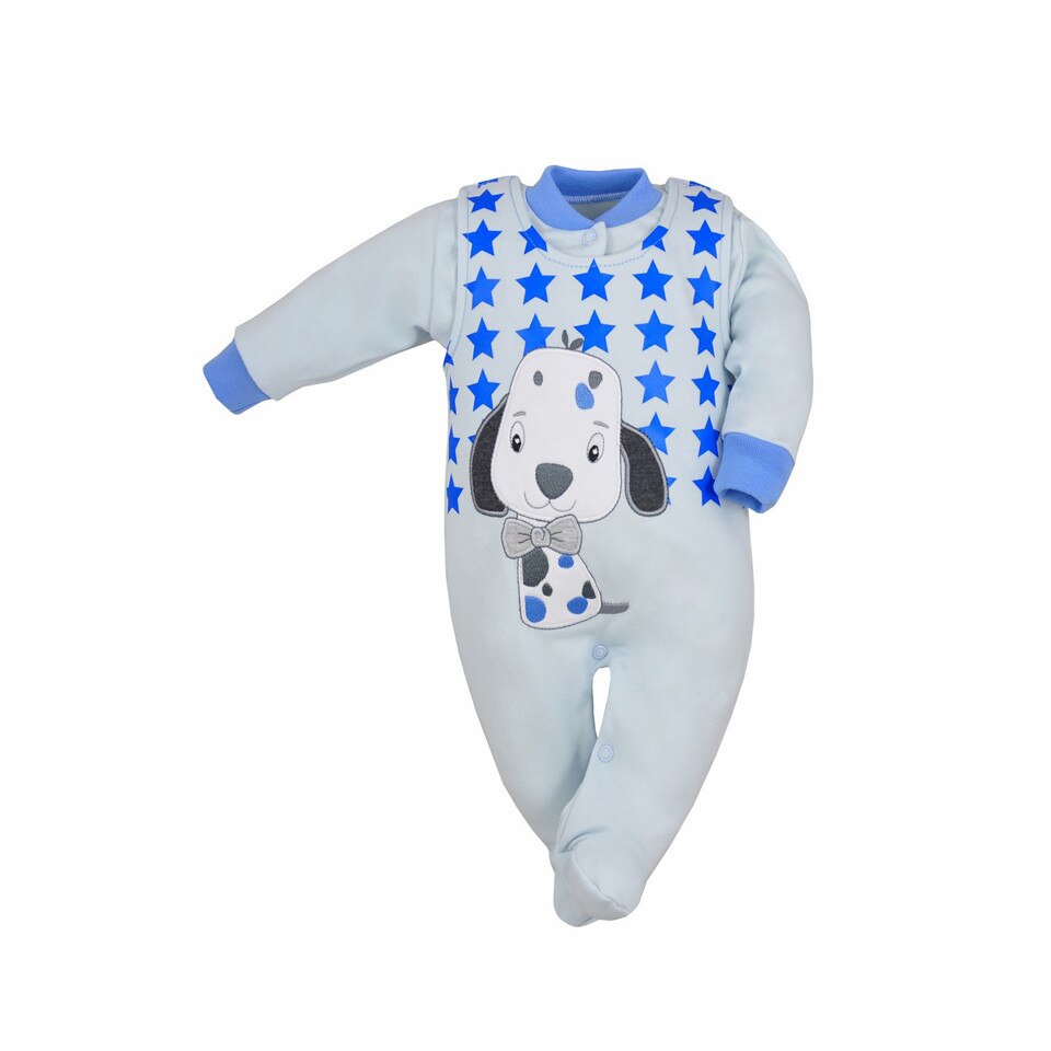 Compleu 2 piese salopeta si bluza bebelusi Koala 2628-AL2, Albastru 24299