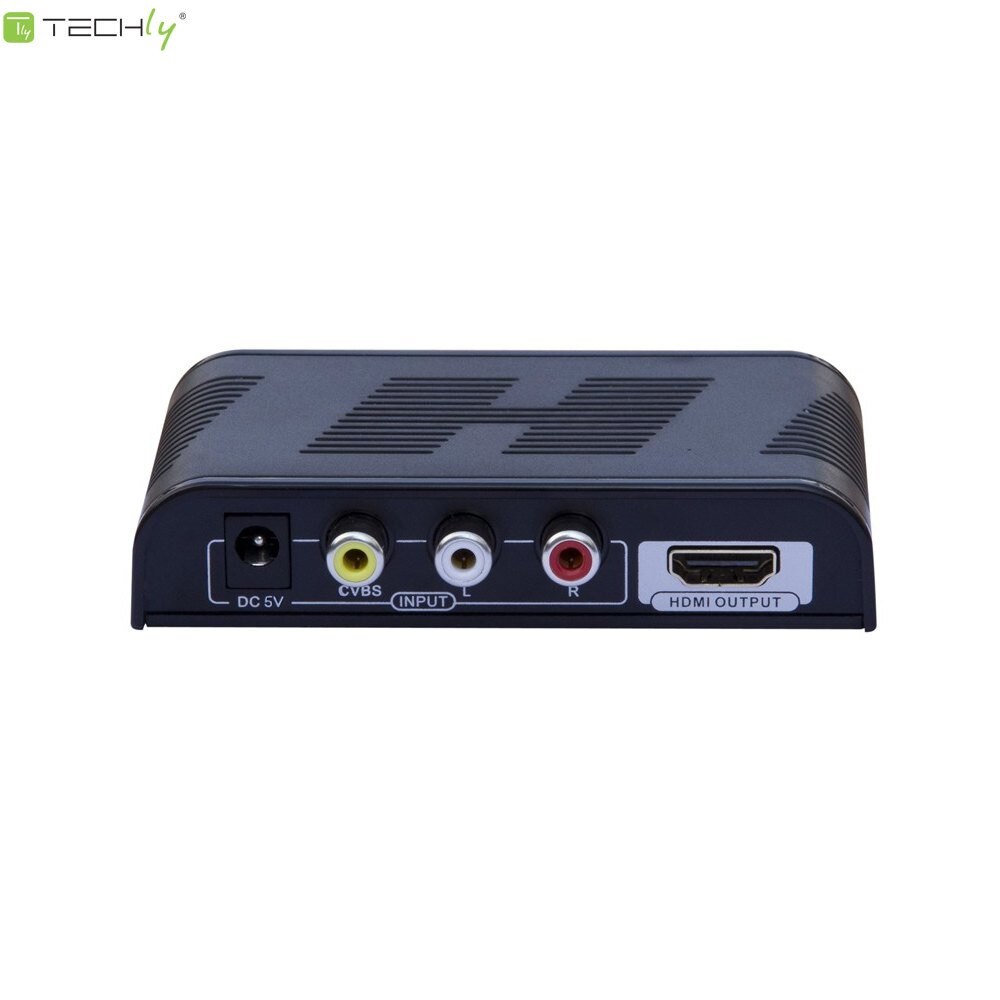 Convertor de imagine si sunet RCA Techly, L / R Audio, HDMI, Negru