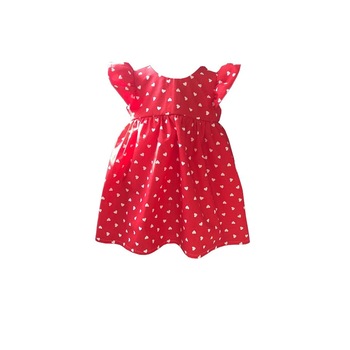Rochie, Bella, cu inimioare , bumbac, 1an Rochie, Bella, cu inimioare , bumbac, 1an