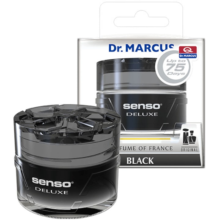 Dr. Marcus Deluxe (zselés , tégelyes ) black illatosító 2db