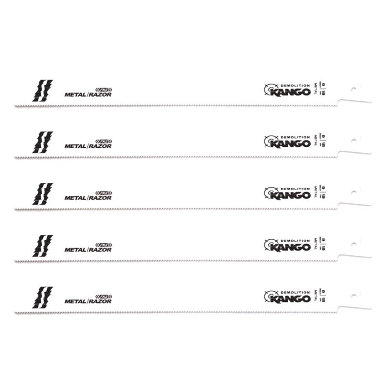 Set 5 panze fierastrau sabie pentru taiat aluminiu ,228 mm, 8/12 tpi, Kango