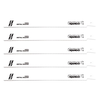 Set 5 panze fierastrau sabie pentru taiat aluminiu ,228 mm, 8/12 tpi, Kango Set 5 panze fierastrau sabie pentru taiat aluminiu ,228 mm, 8/12 tpi, Kango