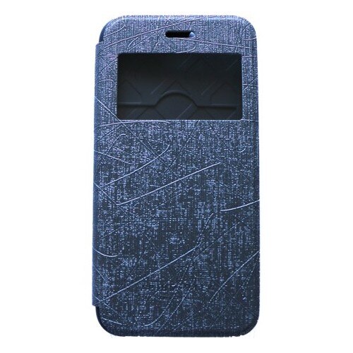 Husa iPhone 6 Plus Arium Bumper Flip View gri - albastru