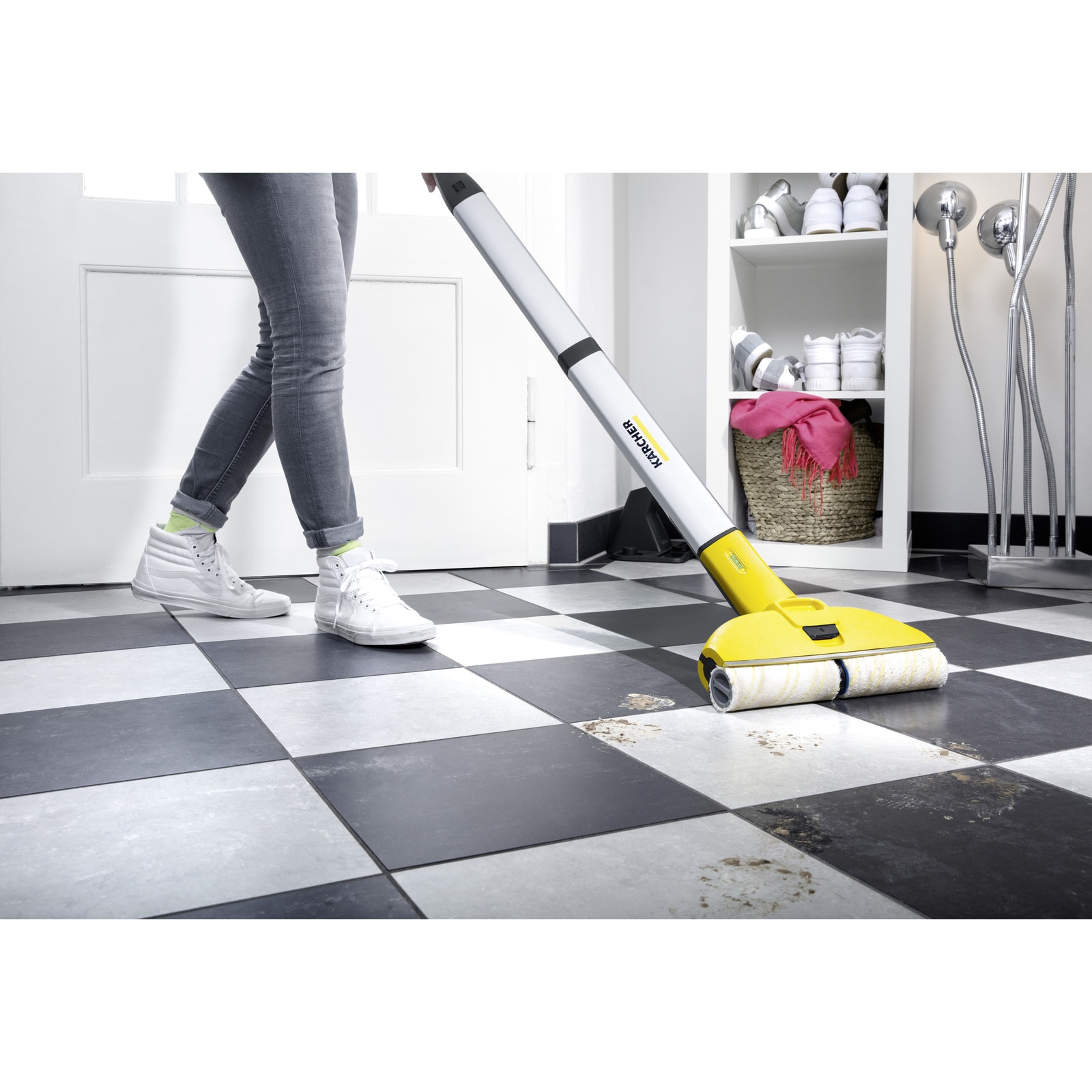 Mop electric Karcher FC 3 Cordless, LiIon 7.2V, 500 rpm, sistem cu