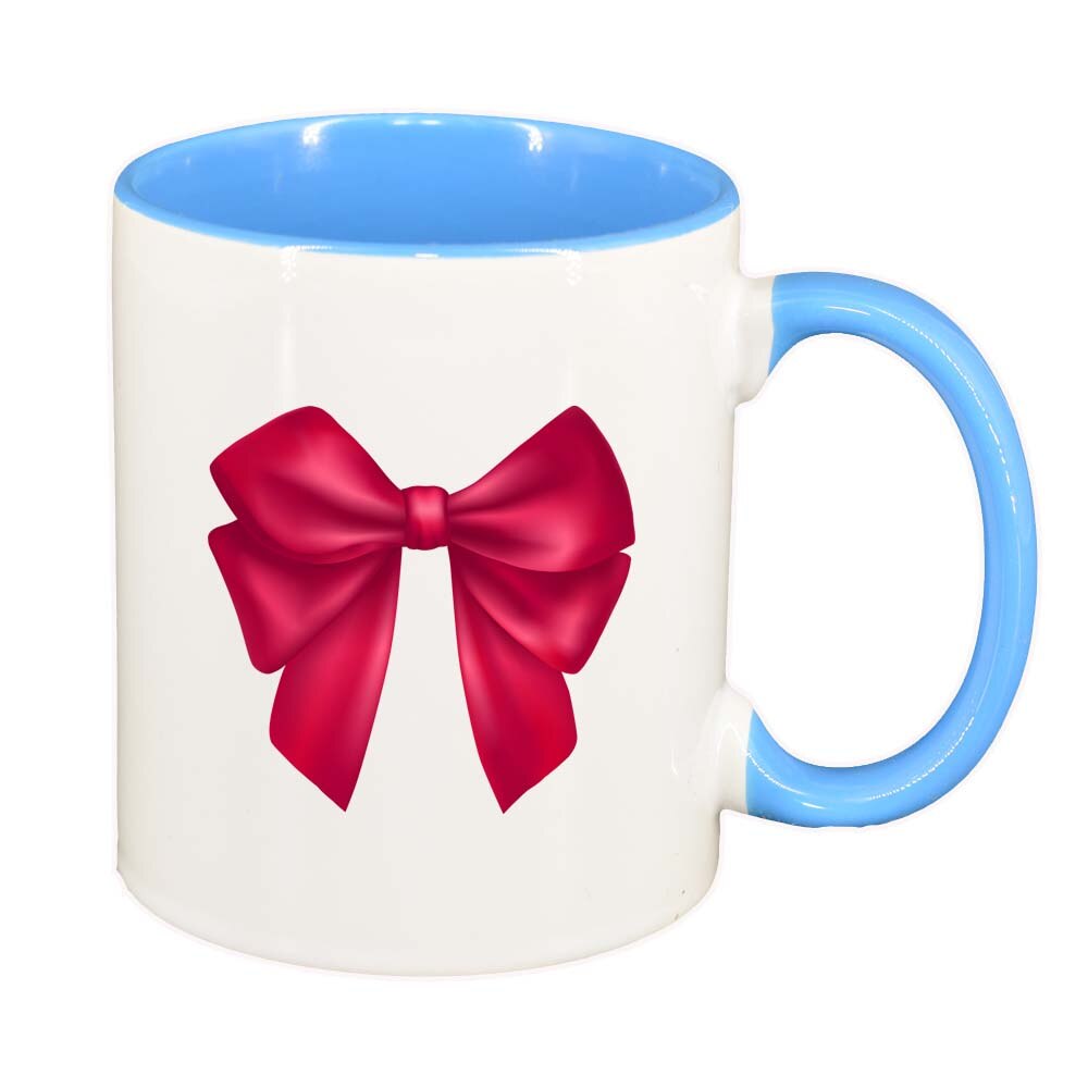 Cana Bow, interior albastru, 330ml, D217