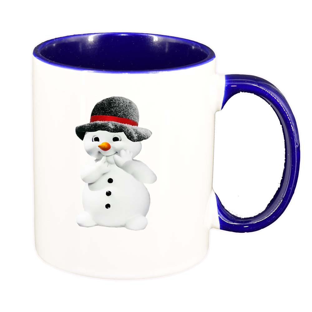 Cana Om de zapada, interior albastru inchis, 330ml, D213