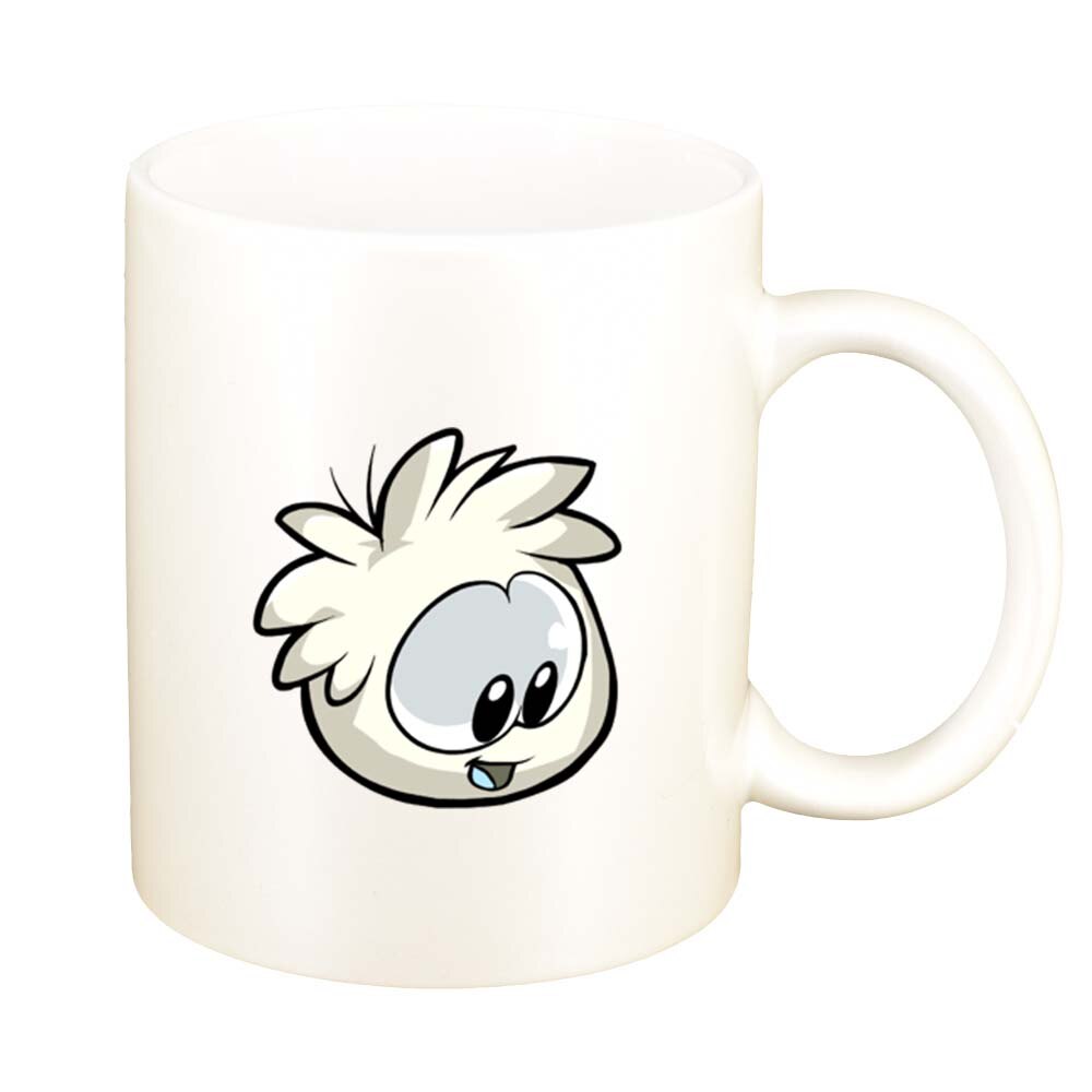 Cana Cartoon, alb sidefata, 330ml, D220