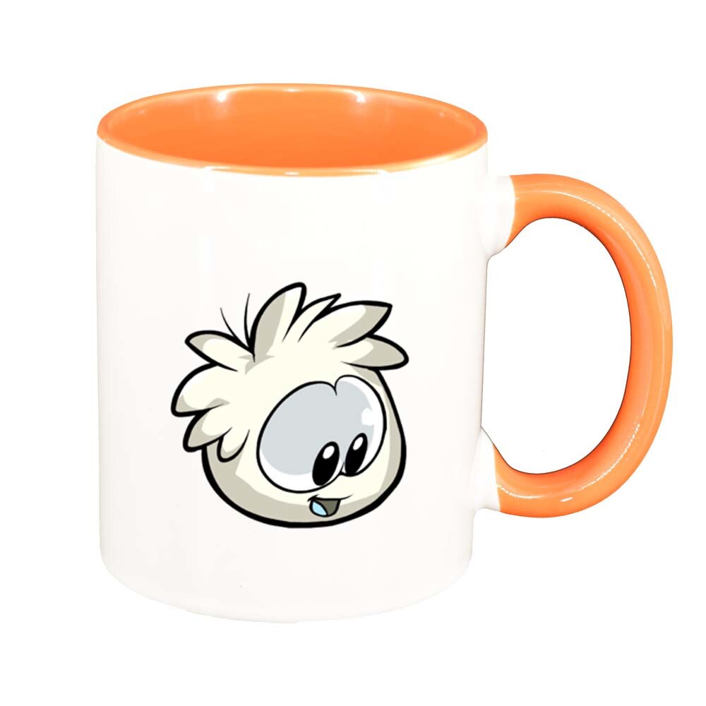 Cana Cartoon, interior portocaliu, 330ml, D220