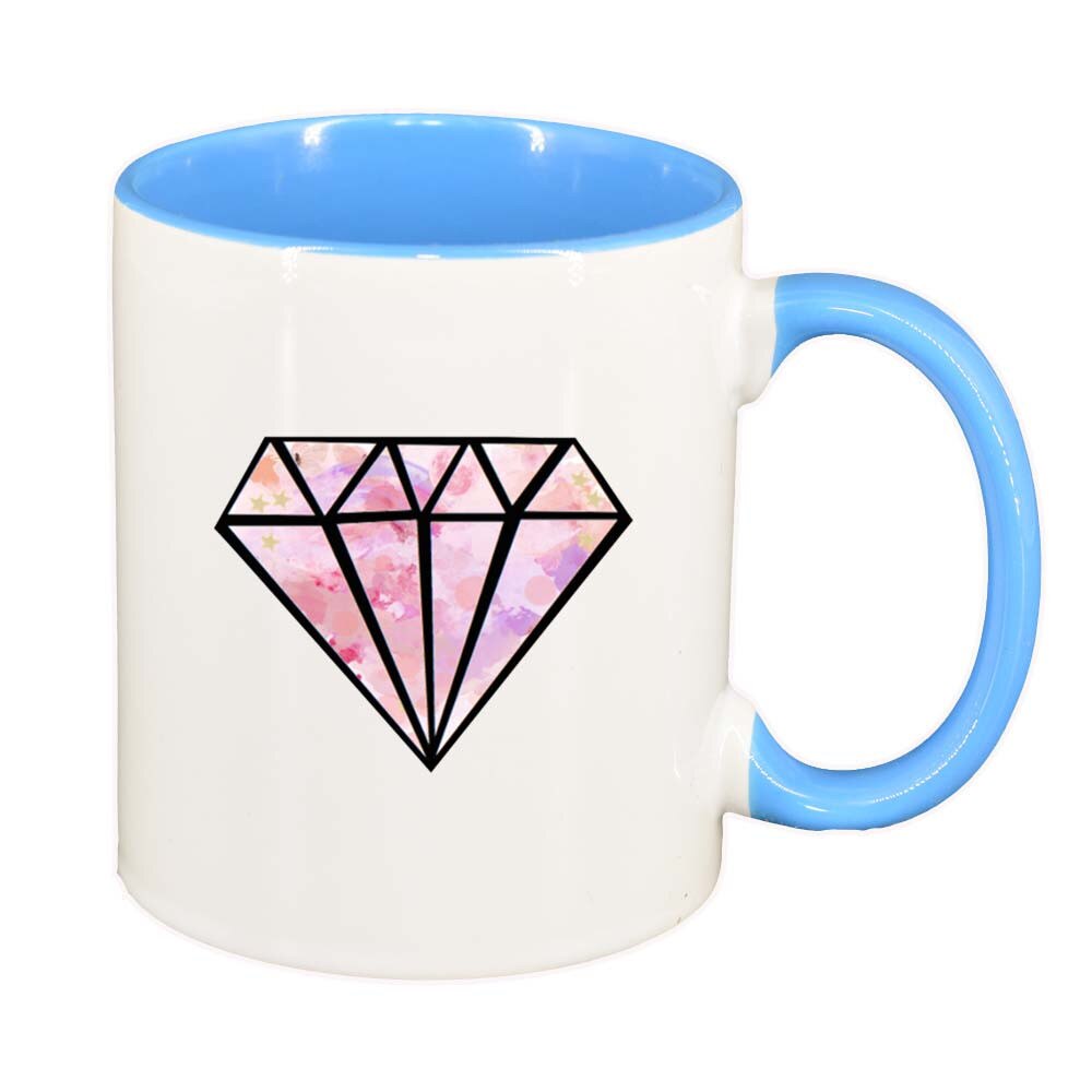 Cana Diamant, interior albastru, 330ml, D224