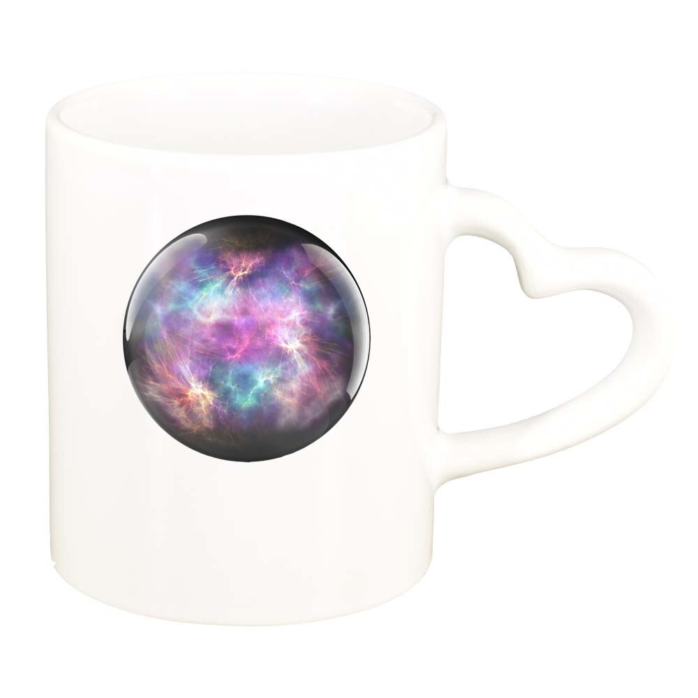 Cana Space, alb, maner inima, 330ml, D229