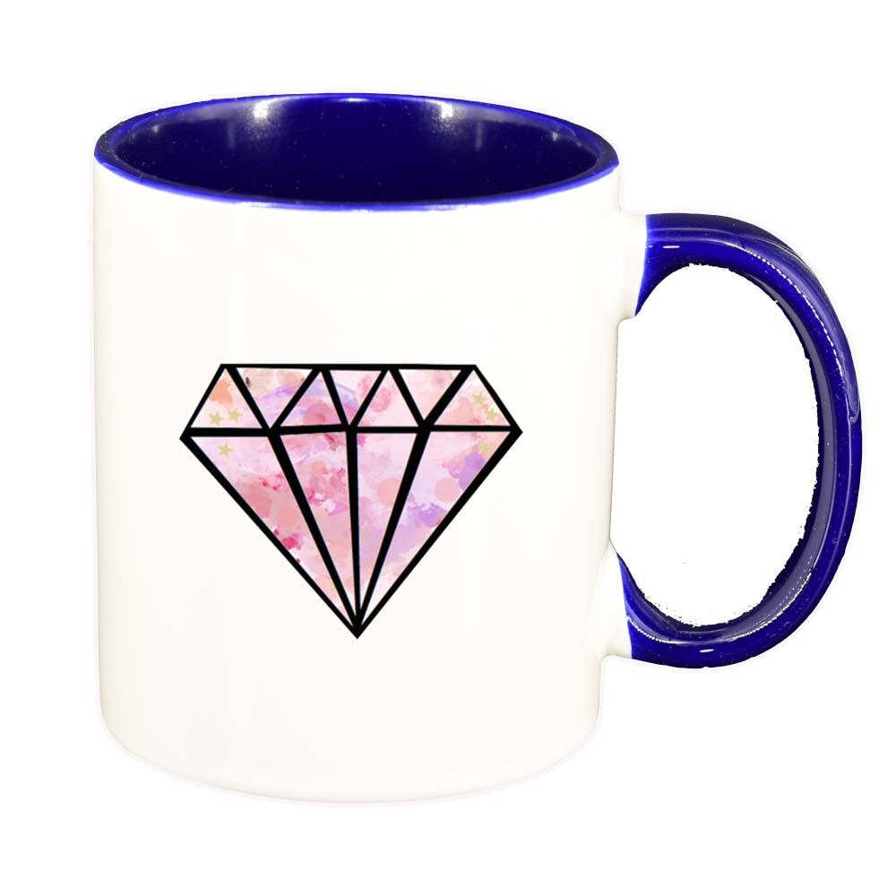 Cana Diamant, interior albastru inchis, 330ml, D224