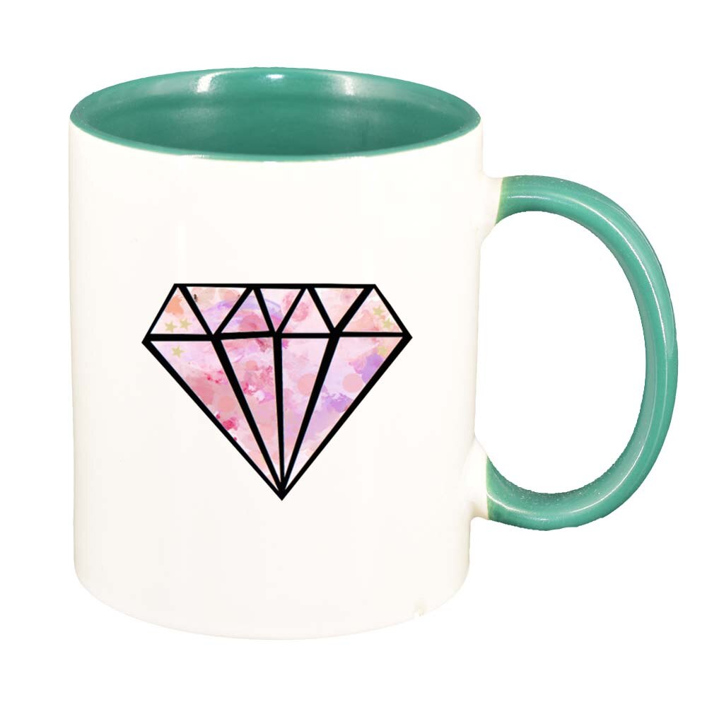 Cana Diamant, interior verde, 330ml, D224