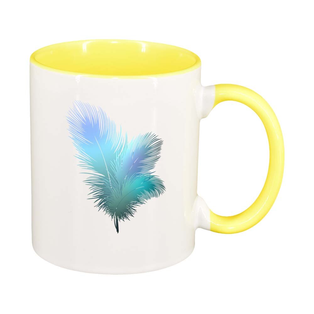 Cana Feather, interior galben, 330ml, D230