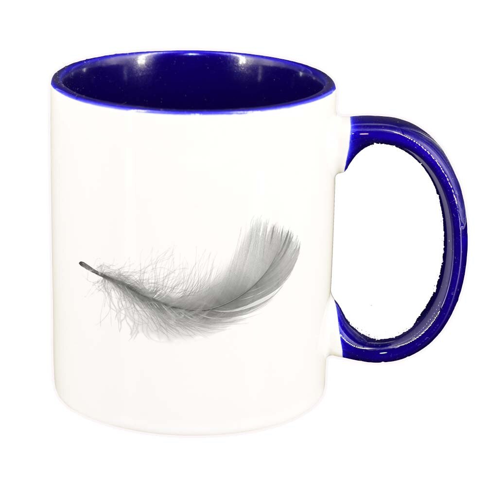 Cana Feather, interior albastru inchis, 330ml, D231