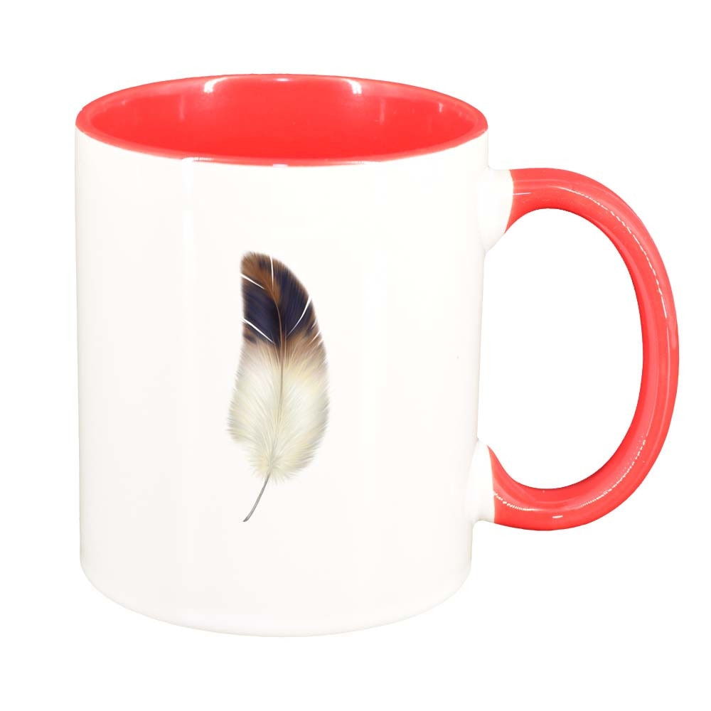 Cana Feather, interior rosu, 330ml, D232