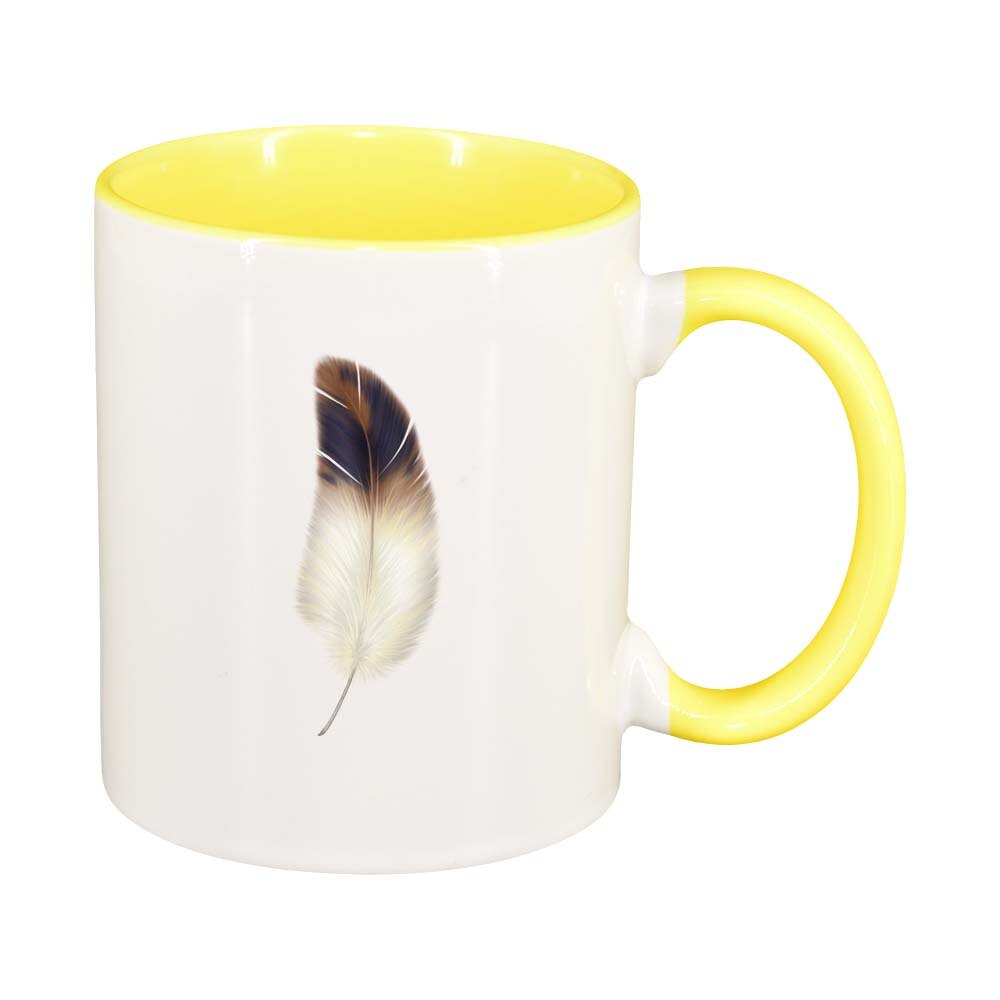 Cana Feather, interior galben, 330ml, D232