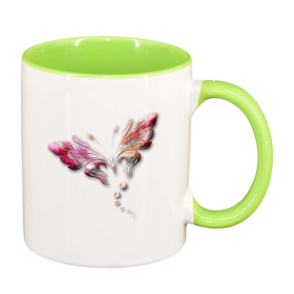 Cana Fluture, interior verde deschis, 330ml, D233