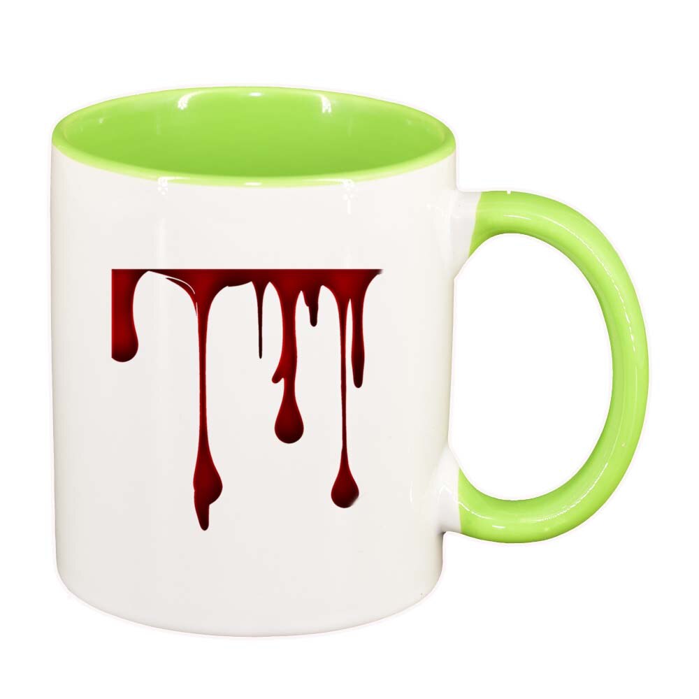 Cana Ciocolata, interior verde deschis, 330ml, D239