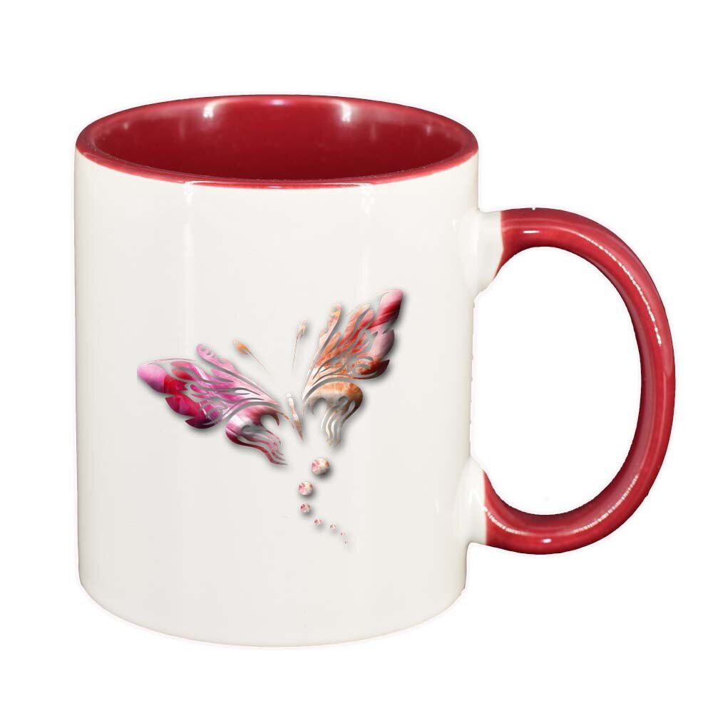 Cana Fluture, interior rosu, 330ml, D233