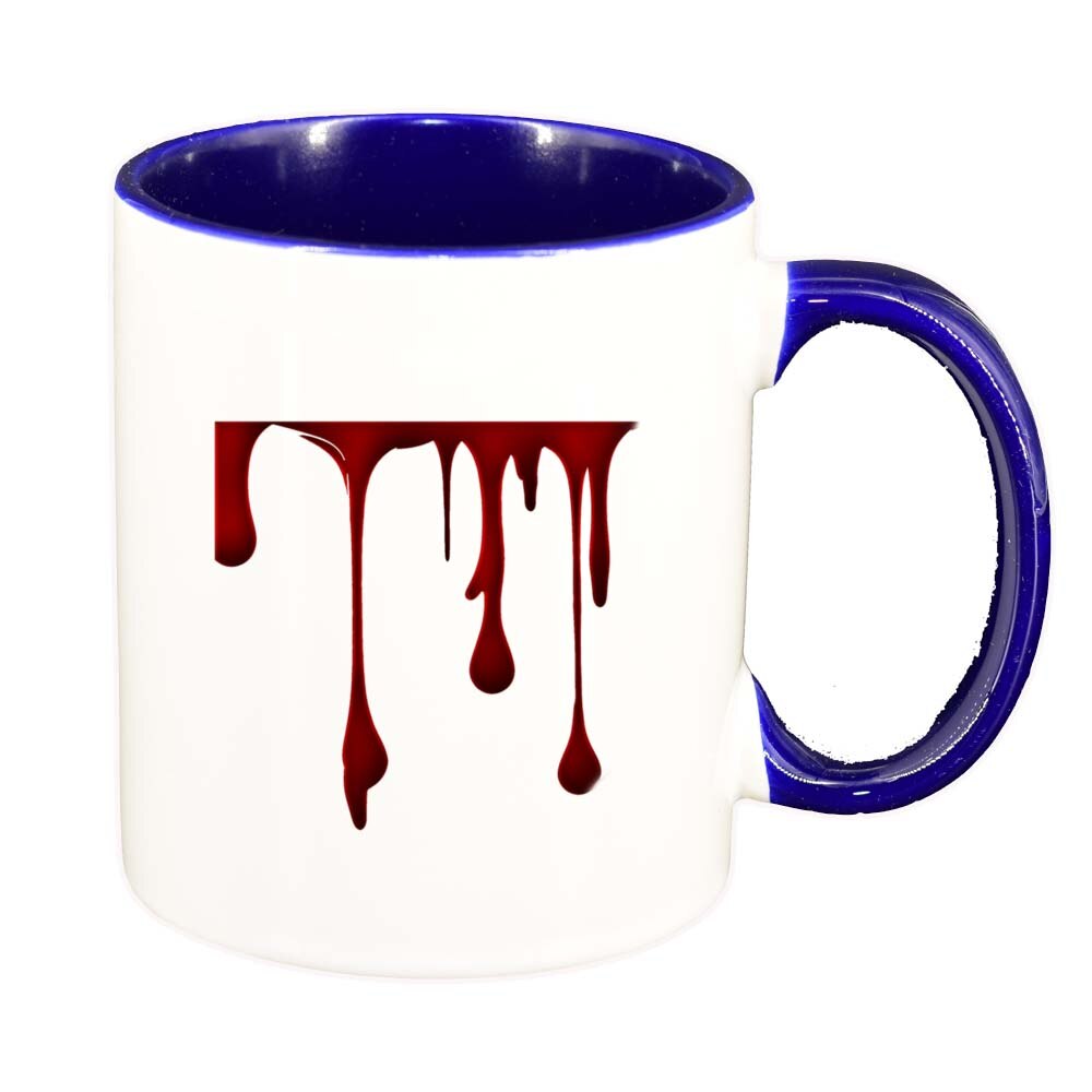 Cana Ciocolata, interior albastru inchis, 330ml, D239