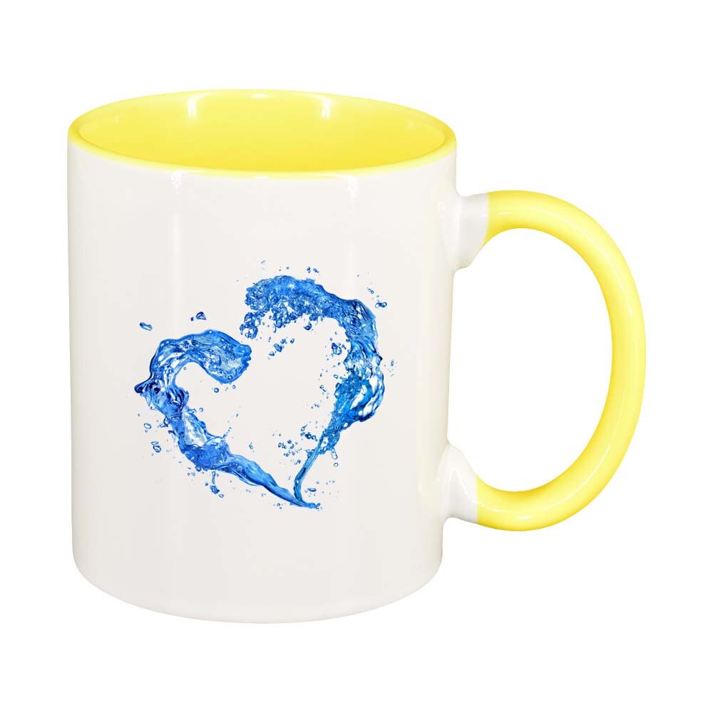 Cana Inima, interior galben, 330ml, D235