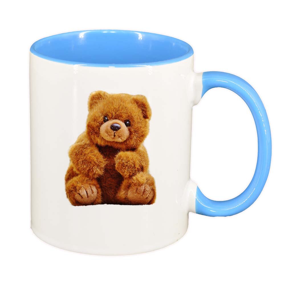 Cana Teddy, interior albastru, 330ml, D236