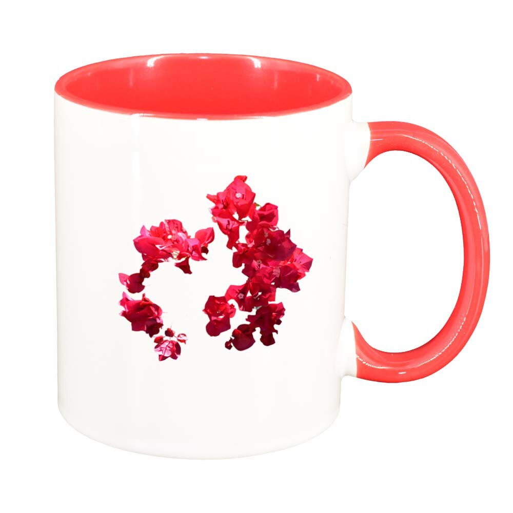 Cana Floare, interior rosu, 330ml, D247