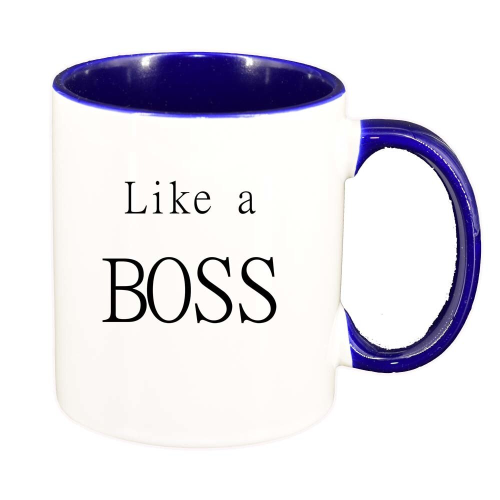 Cana Boss, interior albastru inchis, 330ml, D249