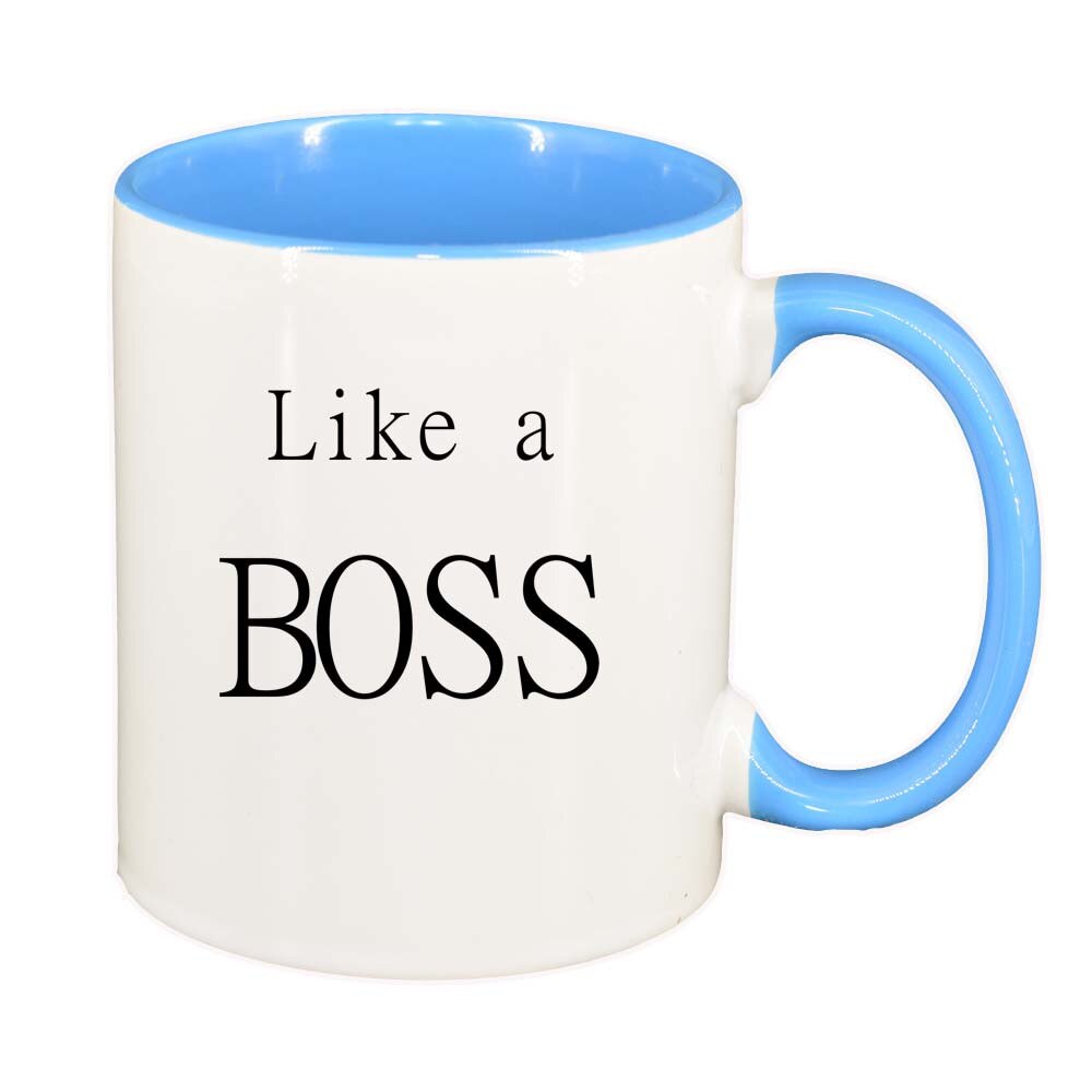 Cana Boss, interior albastru, 330ml, D249